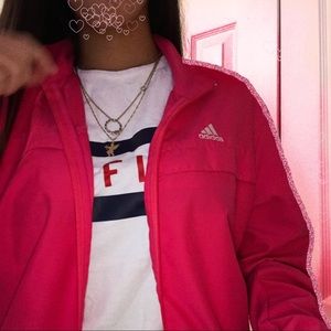 Pink Adidas Windbreaker